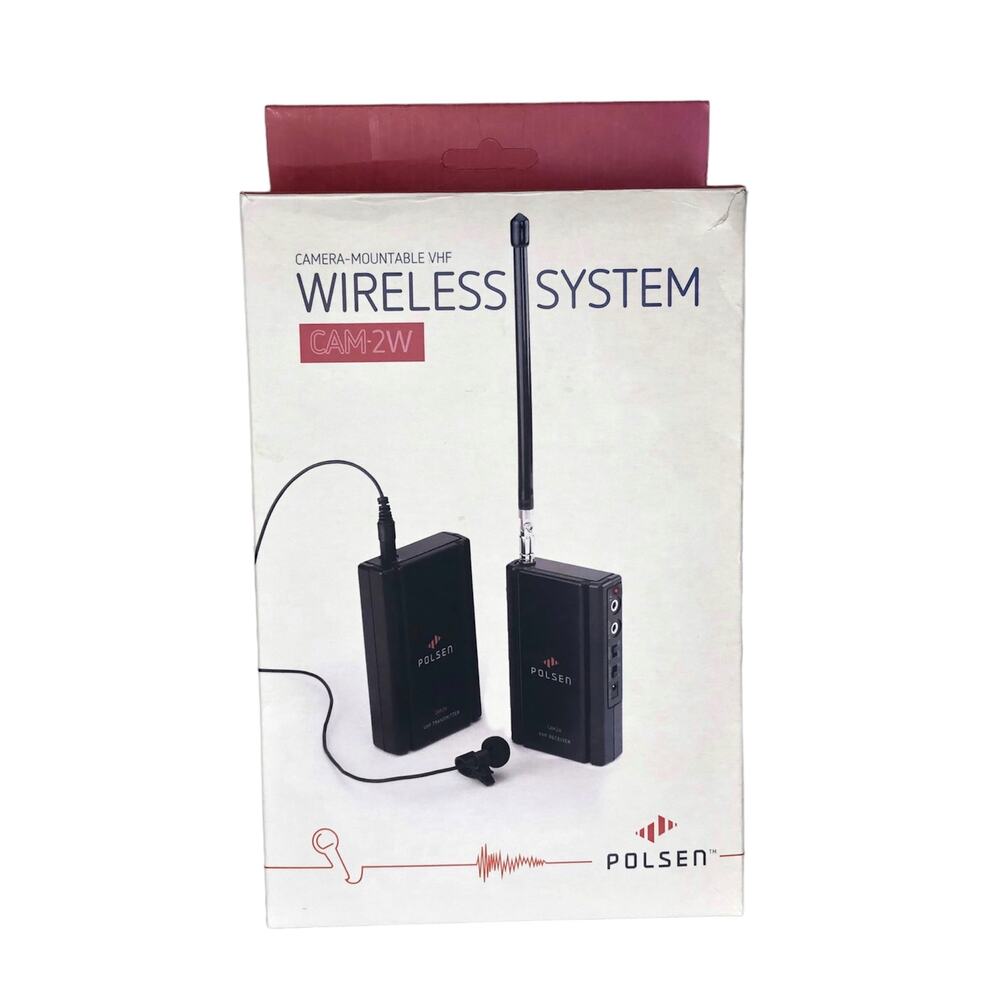 Polsen Camera Mountable VHF Wireless System CAM-2W-G1 FM